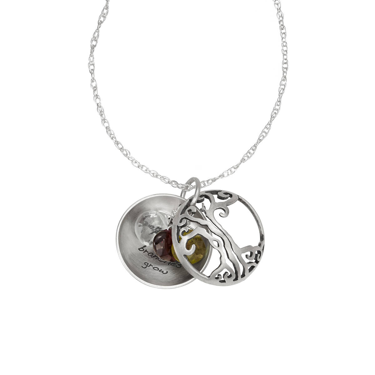 Motherhood Tree of Life Custom Necklace - 1 Stone