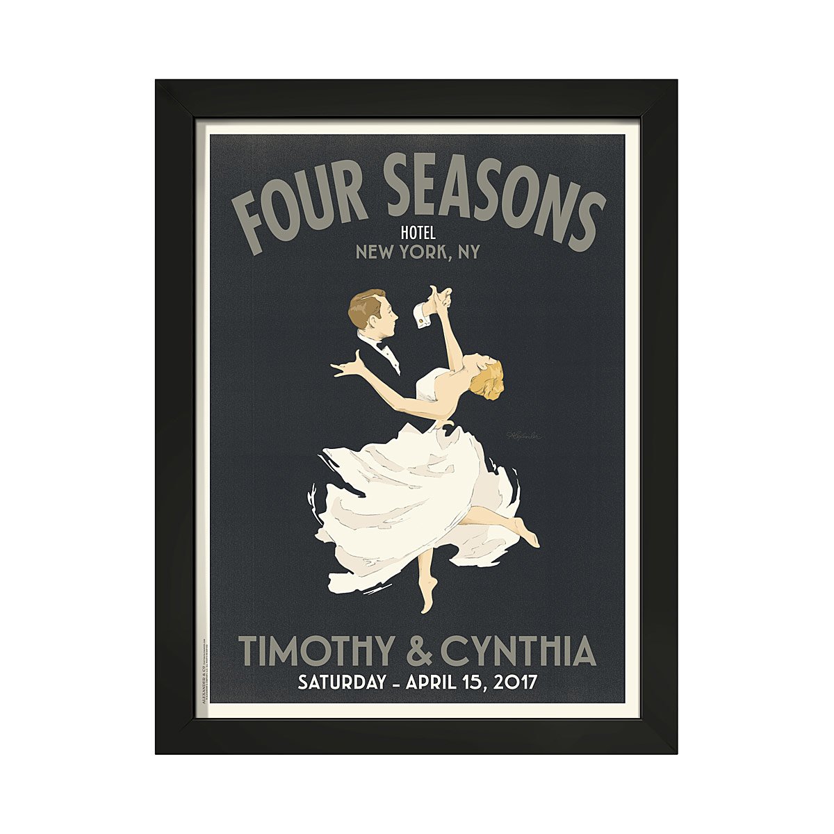 First Dance Personalized Art - Large Framed