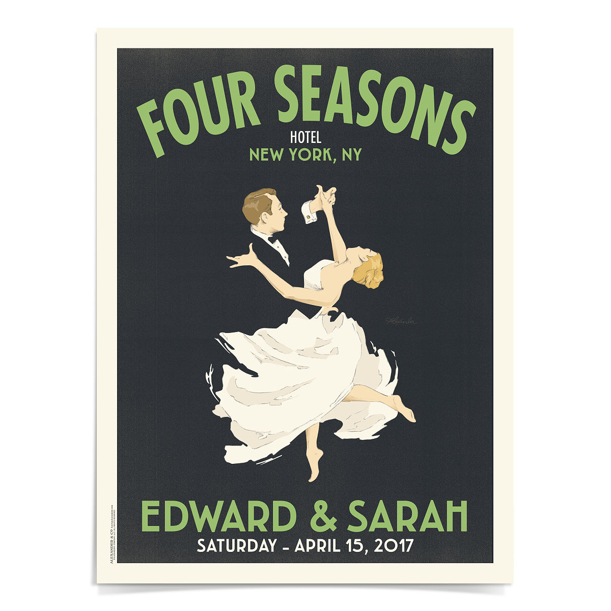 First Dance Personalized Art - Standard Unframed