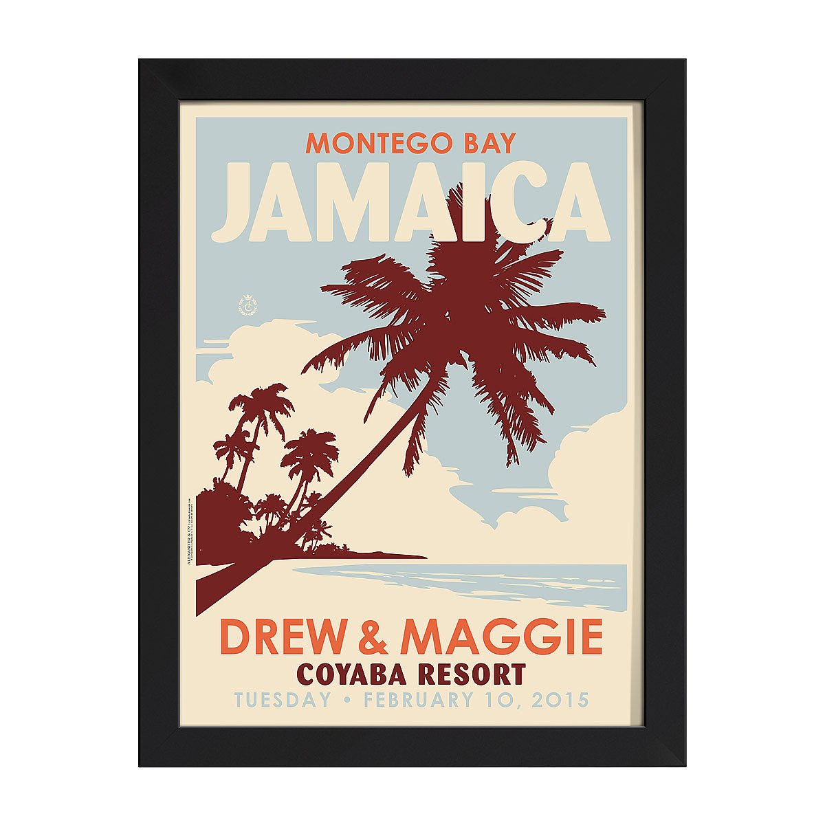Beach Wedding Personalized Art