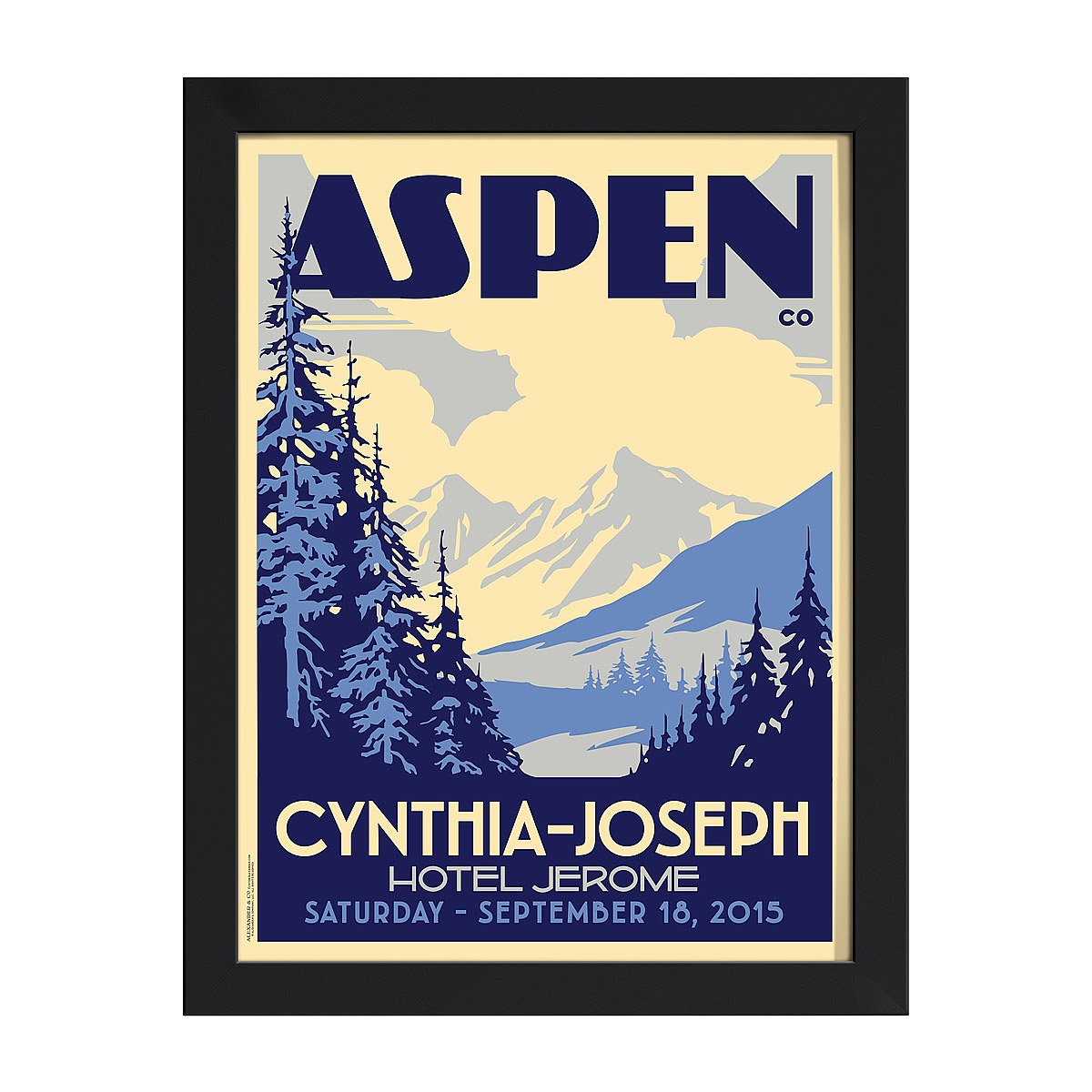 Mountain Wedding Personalized Art