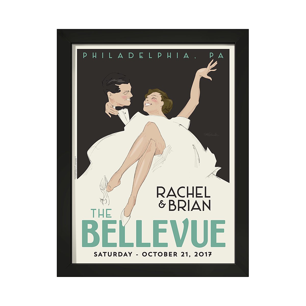 Over the Threshold Personalized Art - Large Framed