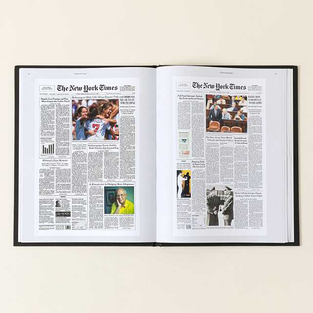 New York Times Premium Custom Anniversary Book