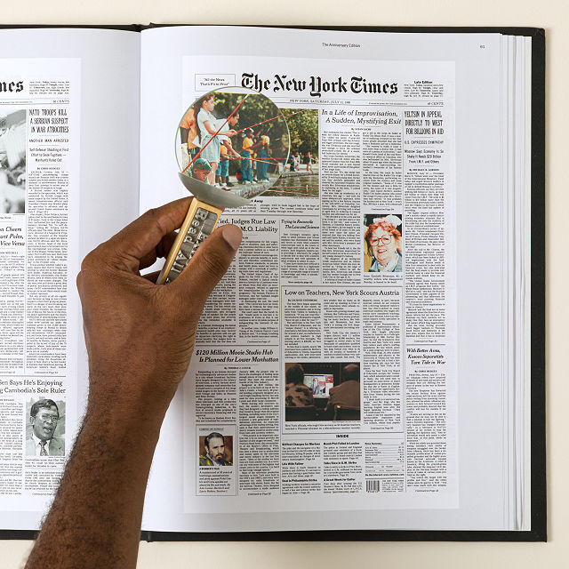 New York Times Premium Custom Anniversary Book