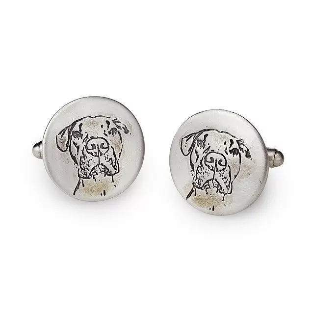 Sterling Silver White House Cuff Links