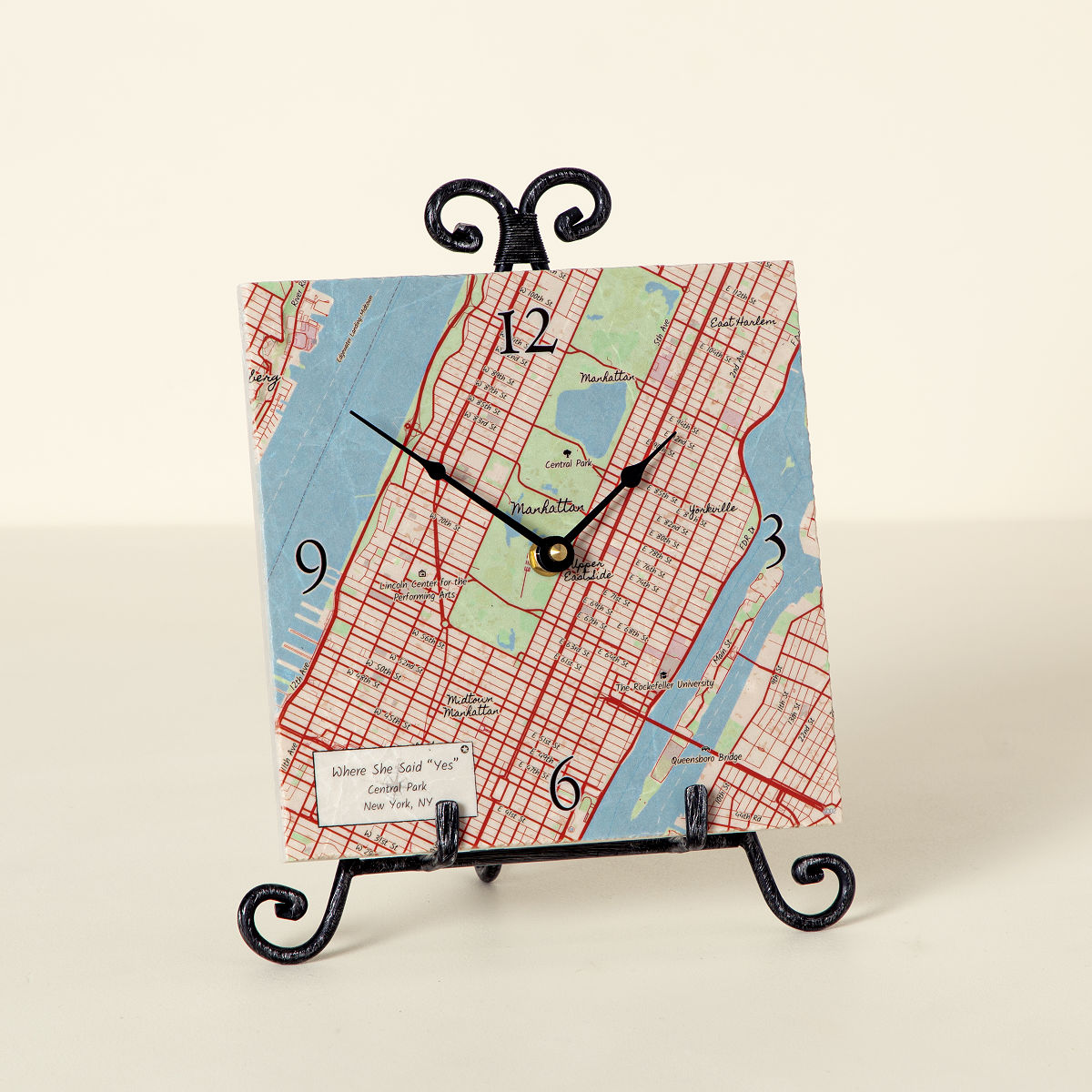 Goods Personalized Map Clock Custom Clock