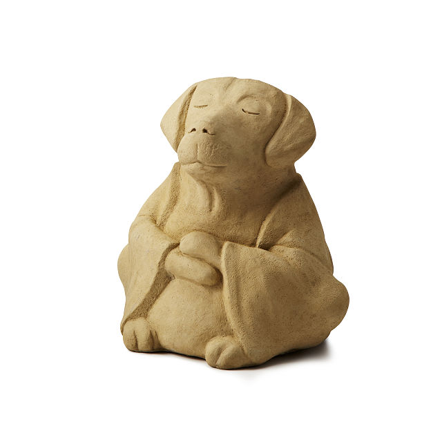 Goods Zen Dog Garden Sculpture zen garden, praying sculpture