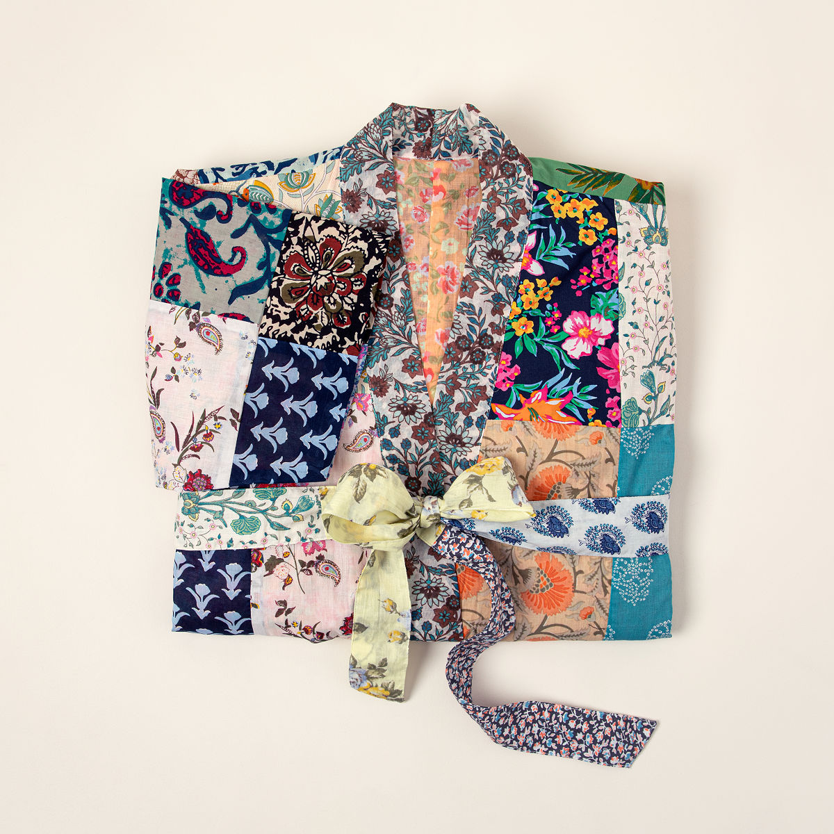 Repurposed Cotton Sari Robe