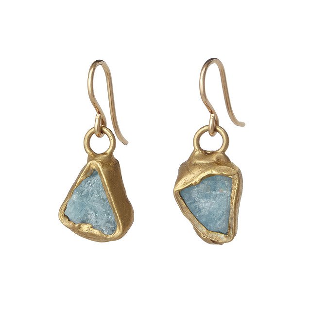 Aquamarine Ebb and Flow Earrings