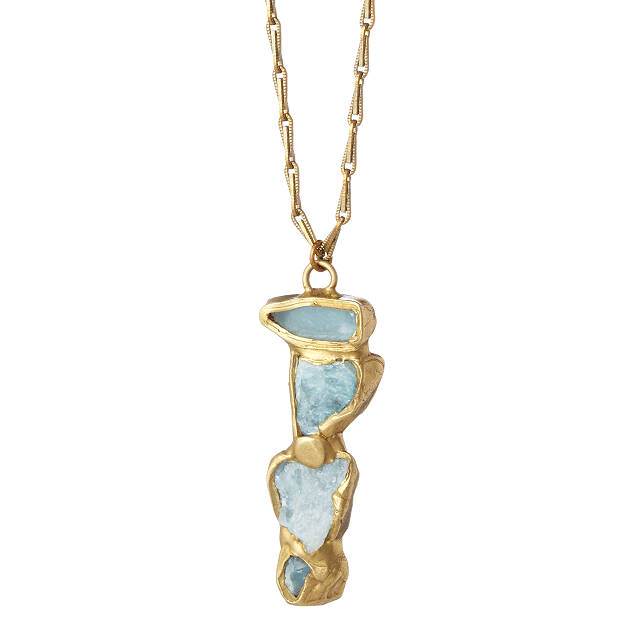 Aquamarine Ebb and Flow Pendant