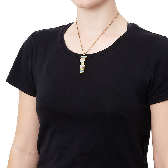 Aquamarine Ebb and Flow Pendant