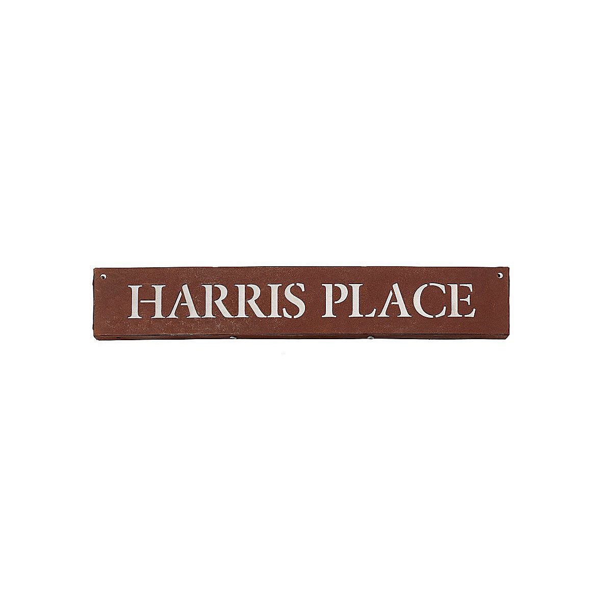 Latitude Longitude House Sign - Name Only