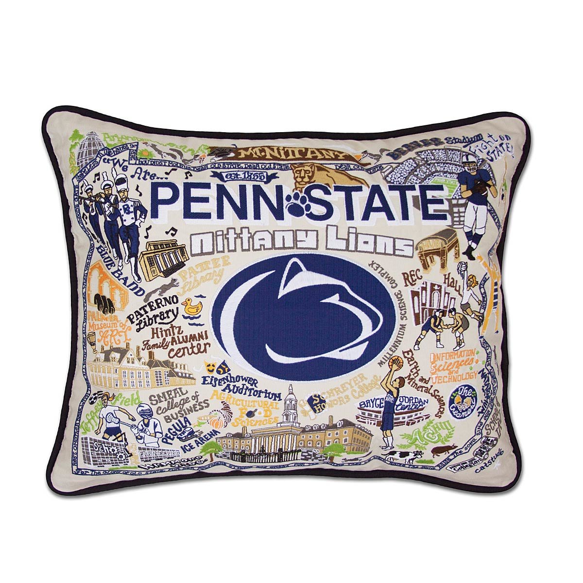 Embroidered College Pillows - Penn State University
