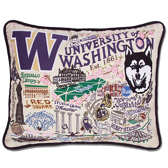 Goods Embroidered College Pillows college decor