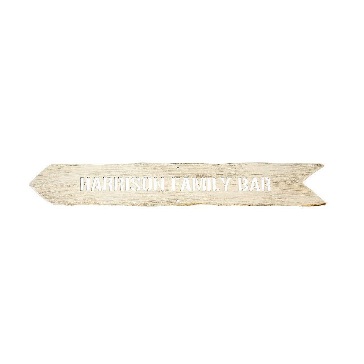 Personalized Directional Sign - Cream