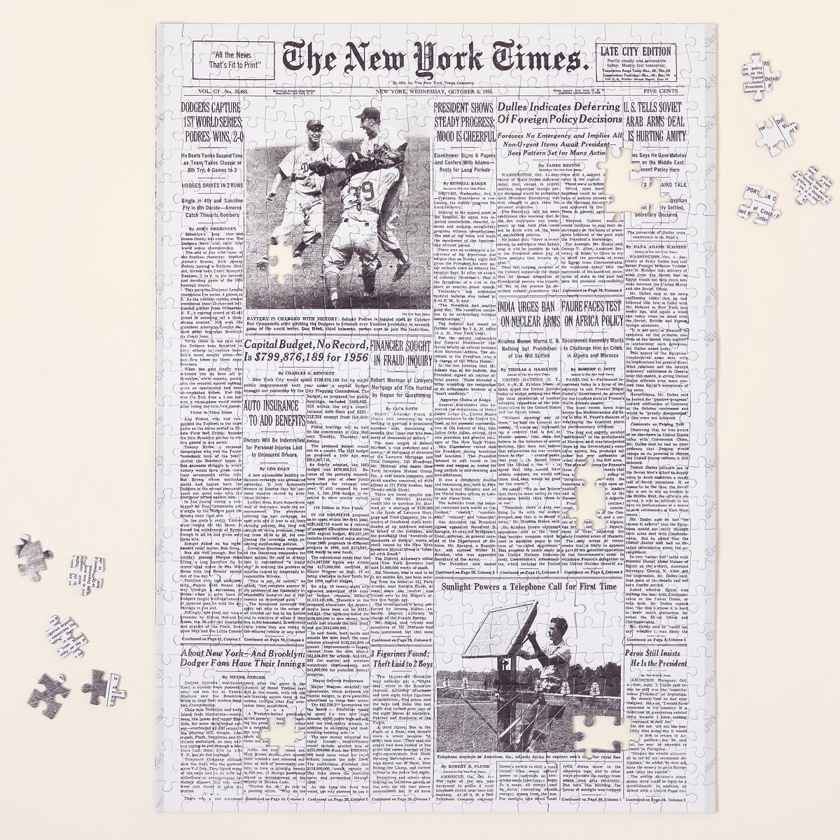 New York Times Custom Front Page Puzzle - 1000 Pieces