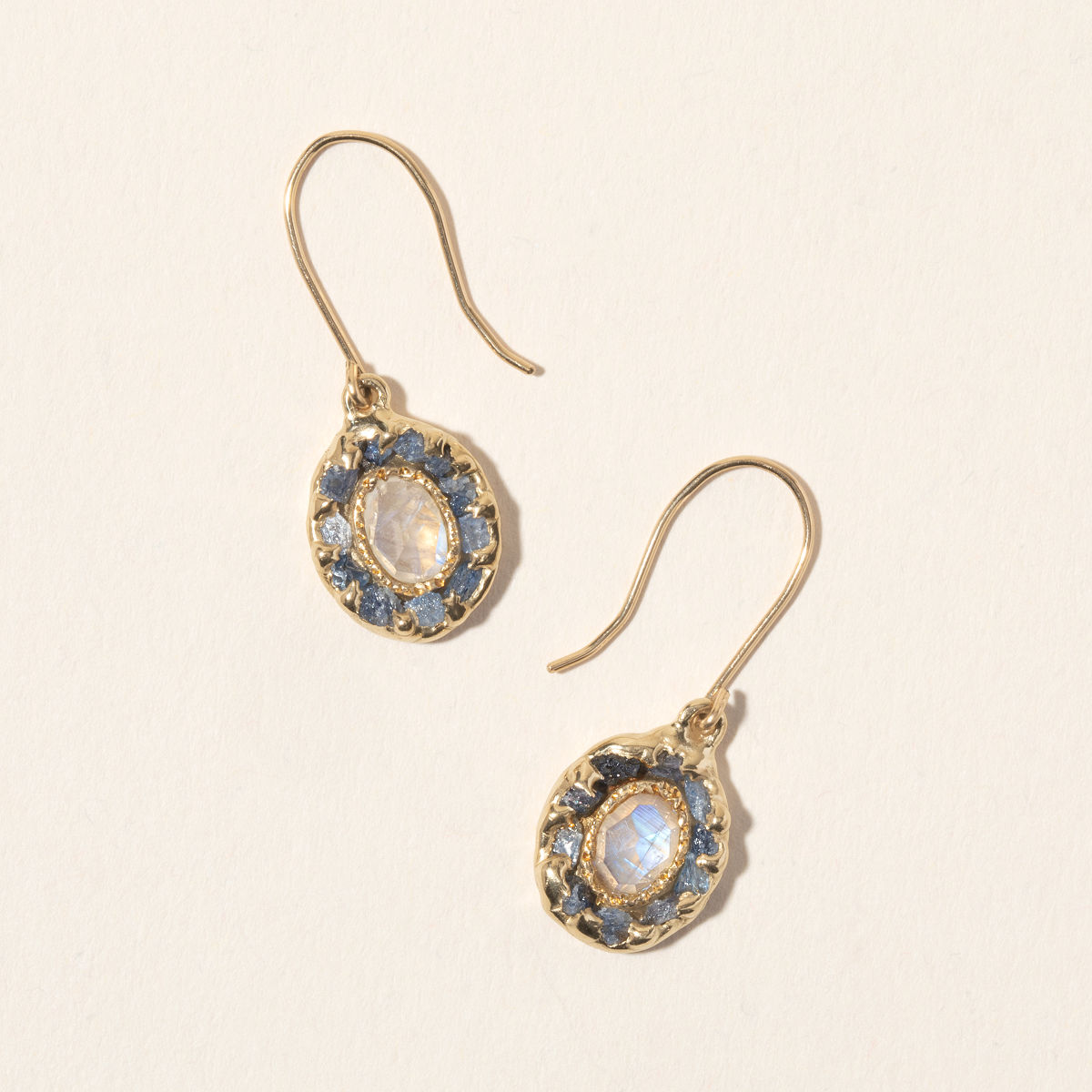 14k Gold Mini Lunar Earrings
