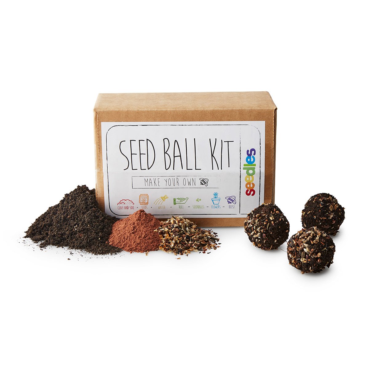DIY Wildflower Seed Ball Kit Seed Bombs, Wildflower Seeds