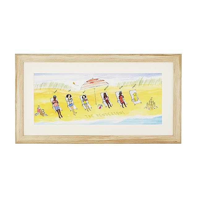 Uncommon Goods Beach Family Art