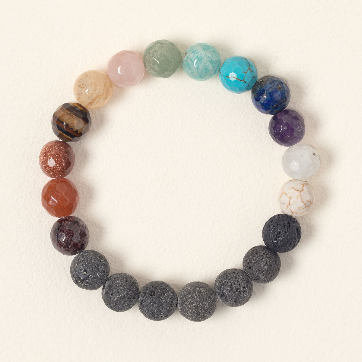 Essential Oil Diffuser Bracelet - Rainbow Chakra
