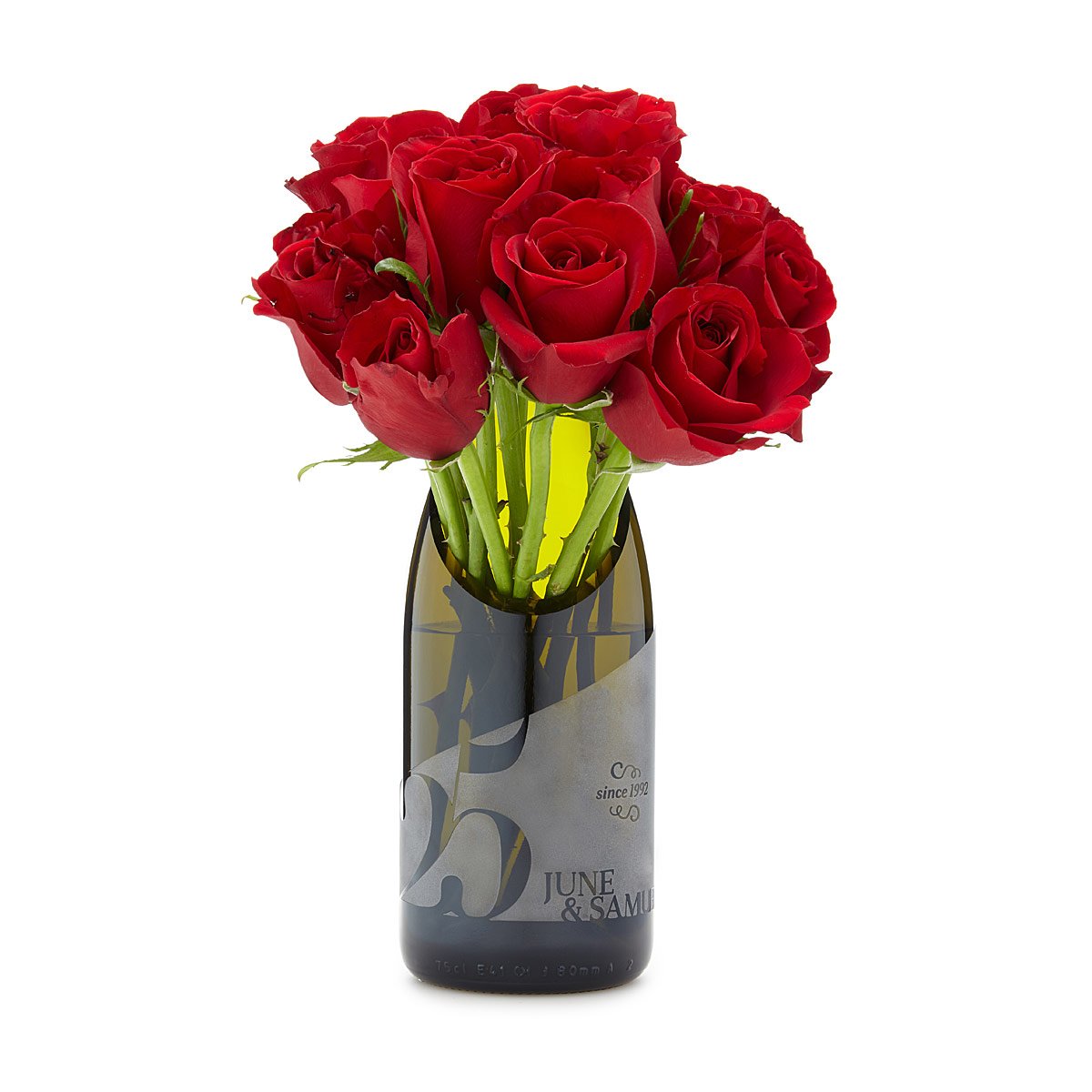 Personalized Champagne Milestone Vase