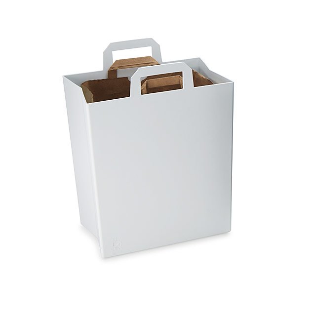 Paper Bag Recycling Bin Kitchen Designs; Unique Trash Cans