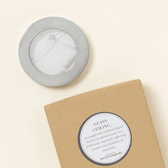 Shattered Glass Ceiling Paperweight Uncommon Goods