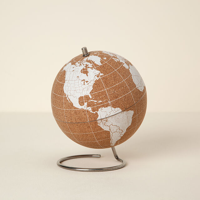 World Traveler's Cork Globe