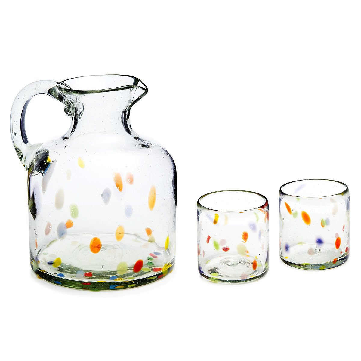Recycled Confetti Glassware recycled glassware, outdoor entertaining, outdoor glassware