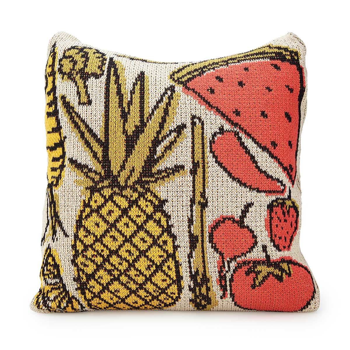 Fruits & Veggies Knit Pillow Decorative Pillows, Throw Pillows