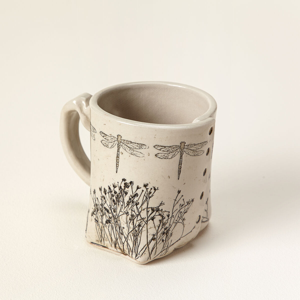 Pressed Wildflower Mug - Dragonfly