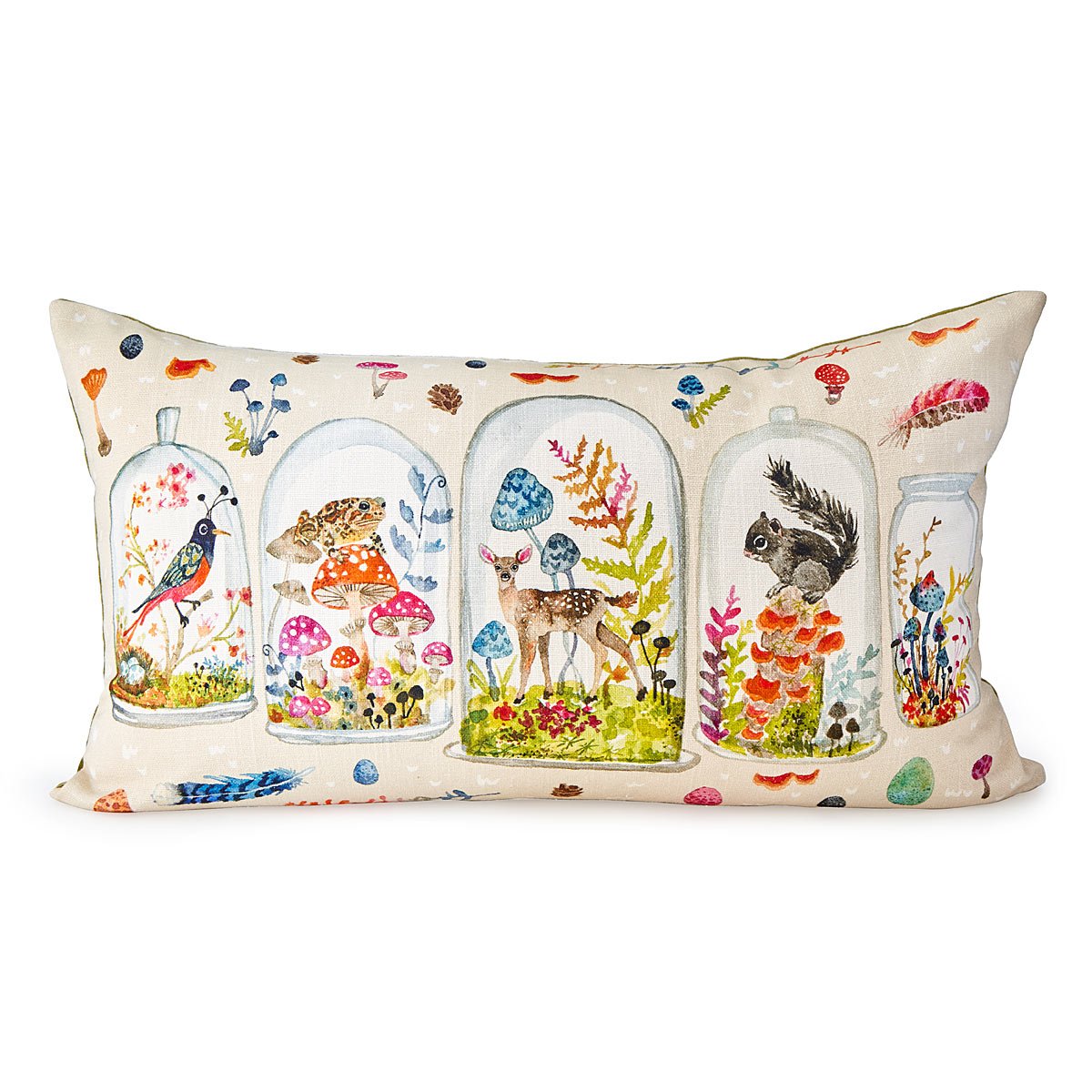 Woodland Terrarium Pillow unique pillow, housewarming gifts, animal