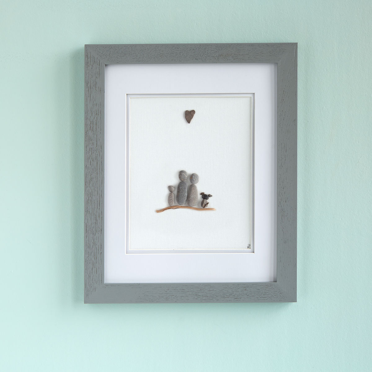 Family Pebble Portrait - Family of 4