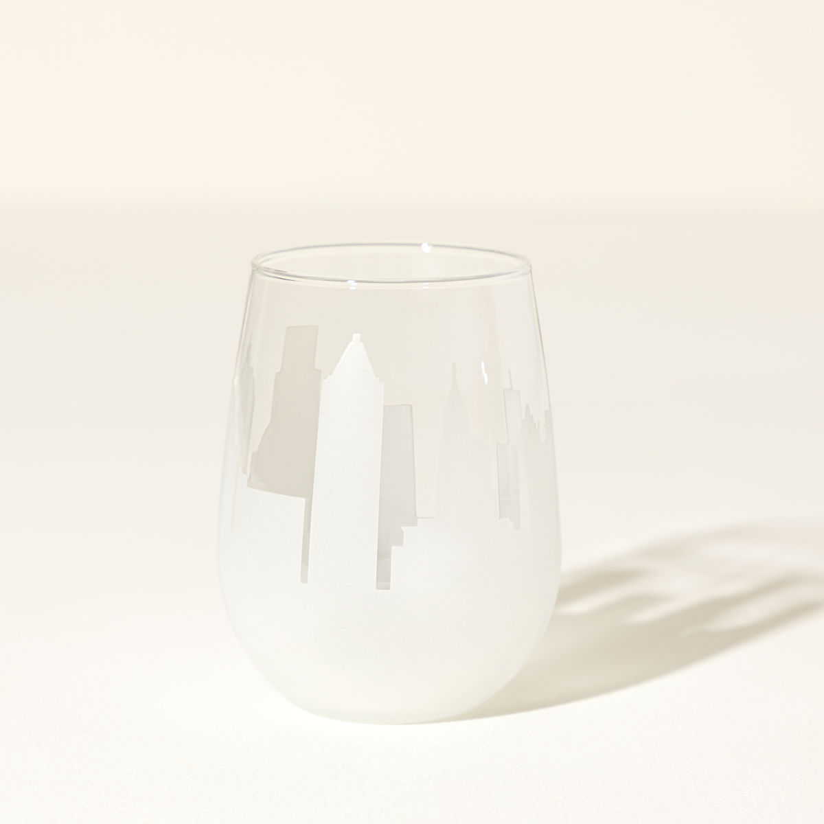 Etched Skyline Wine Glass - Atlanta