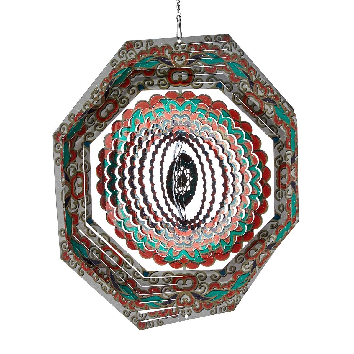 Mandala Wind Spinner - Warm Tones