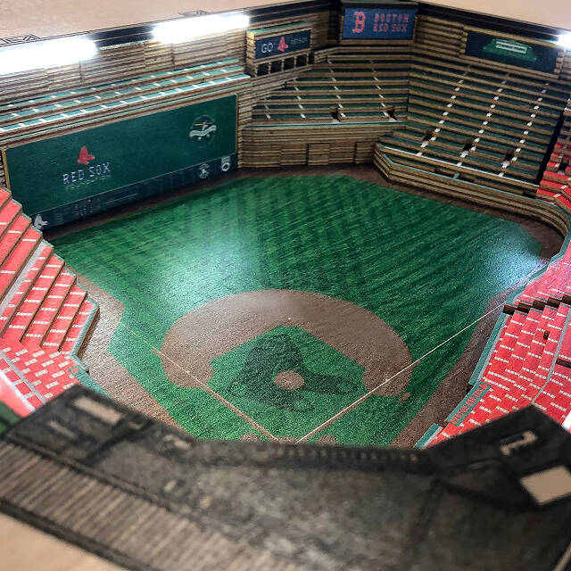 Baseball Stadium Lights End Table