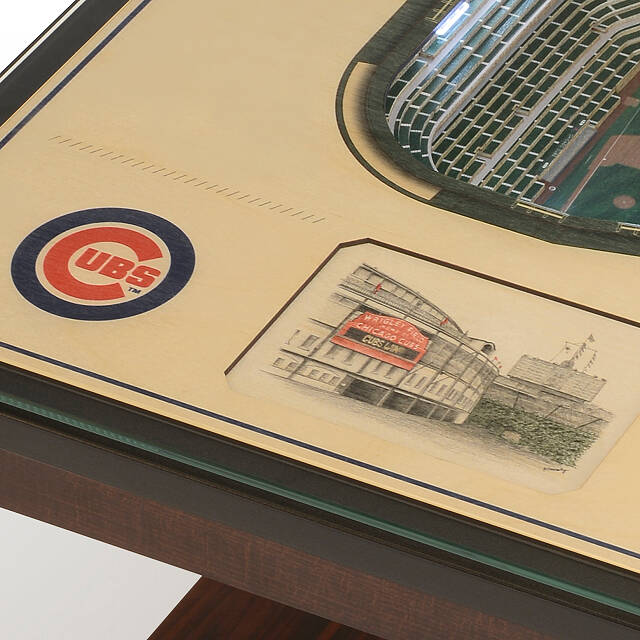 Baseball Stadium Lights End Table