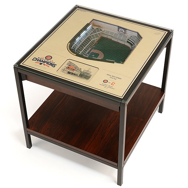 Baseball Stadium Lights End Table
