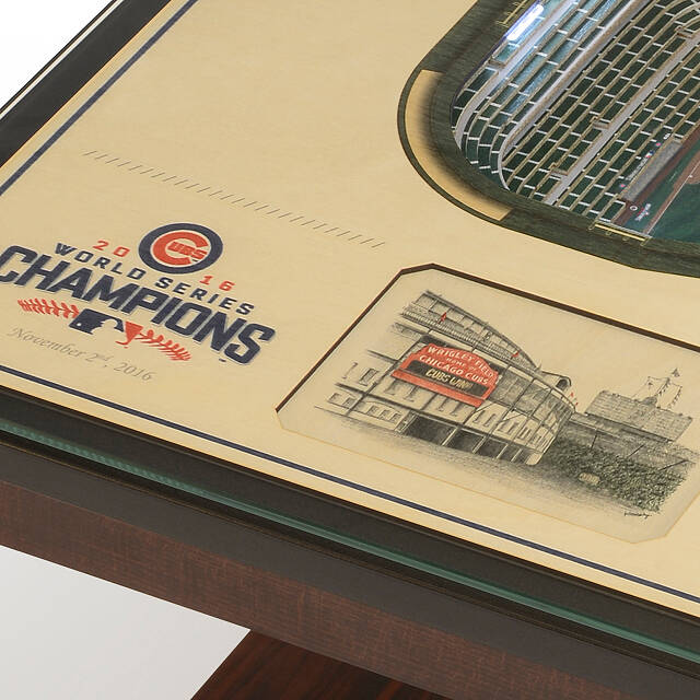 Baseball Stadium Lights End Table