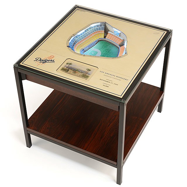 Baseball Stadium Lights End Table