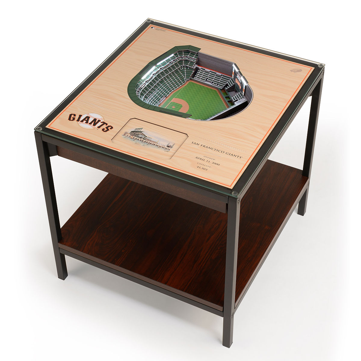 MLB Stadium Lights End Table - San Francisco Giants