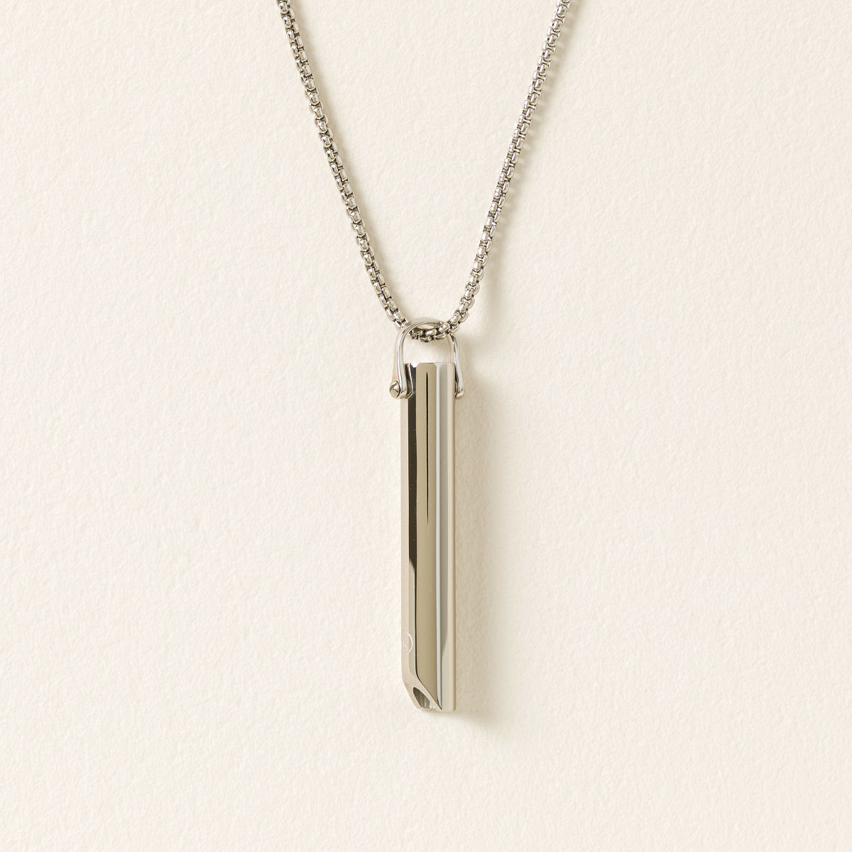 Mindful Breathing Necklace - Silver