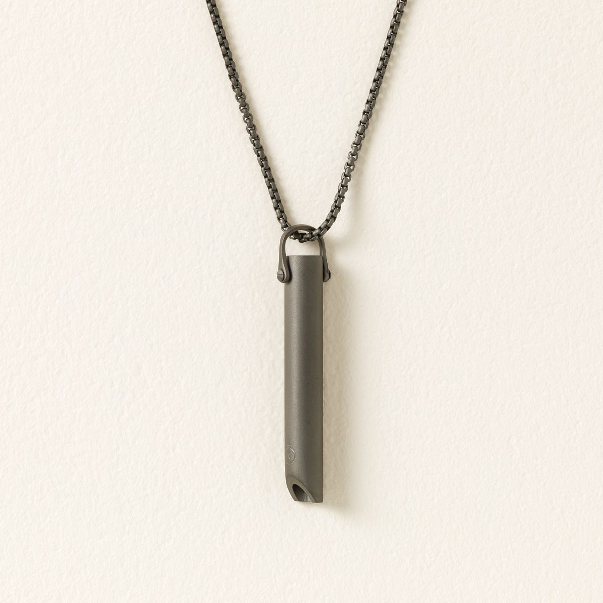 Mindful Breathing Necklace - Matte Slate