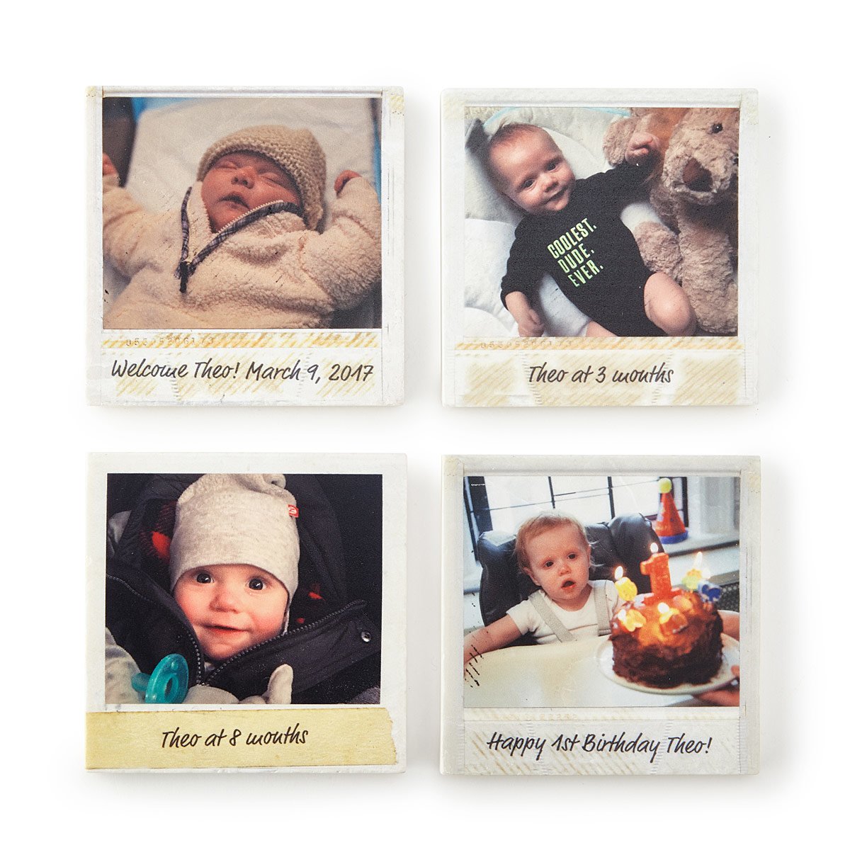 Custom Travel Photo Coasters - with Captions
