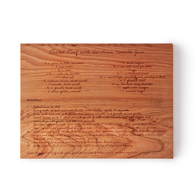 Personalized Family Recipe Board cooking gifts, sentimental gifts