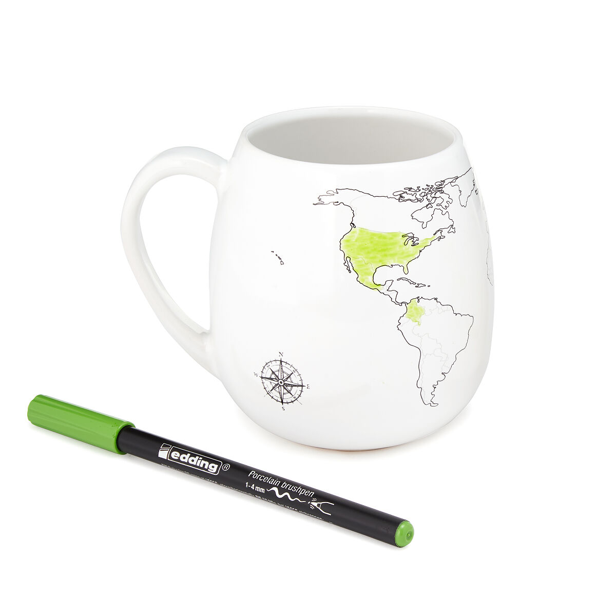 Color Map Mug - World