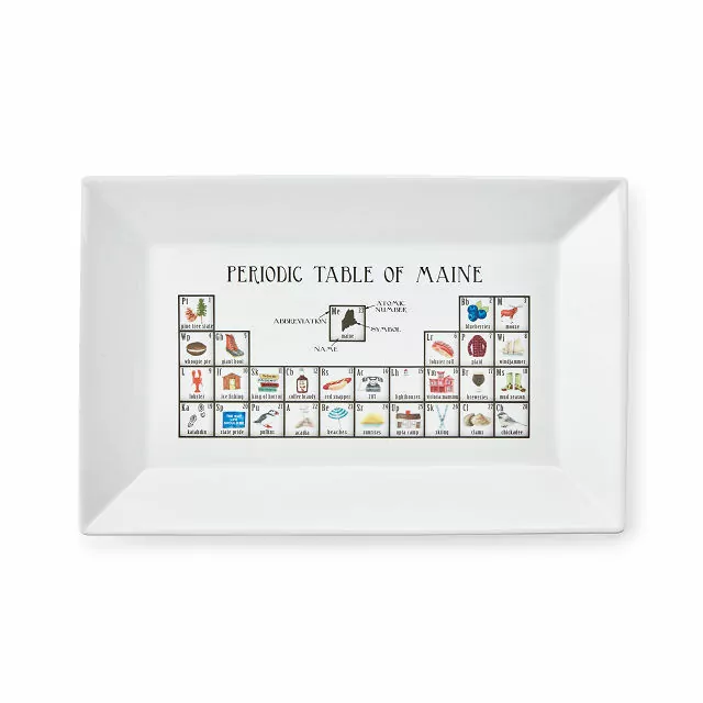 Periodic Table of States Platter Serving Trays Goods