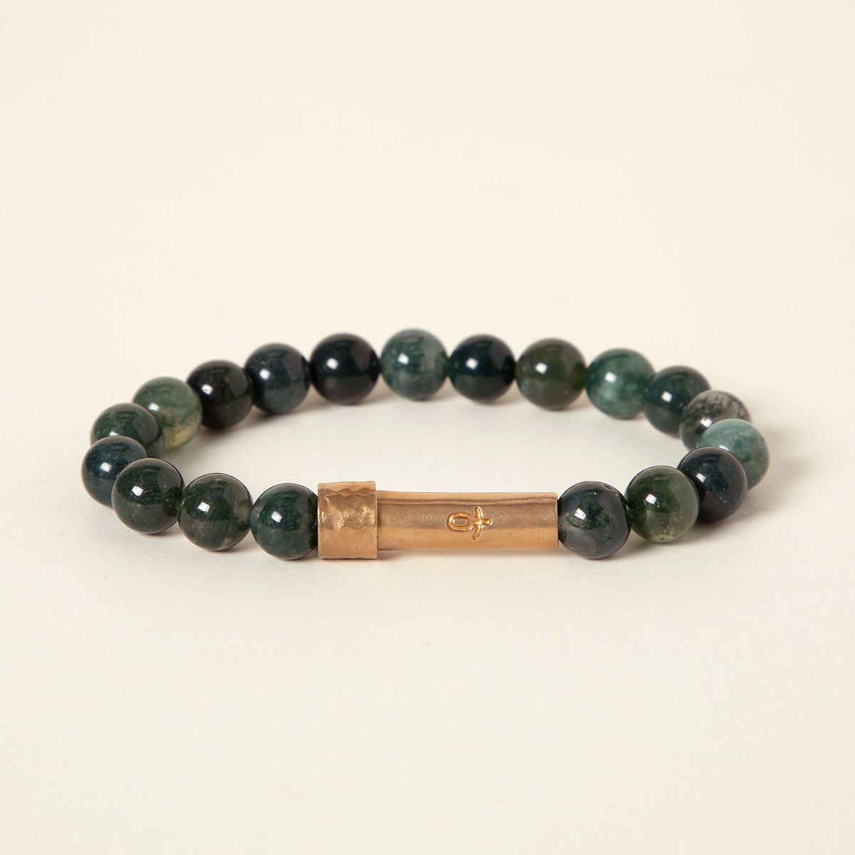 Wishbeads Intention Bracelet - Grass Agate