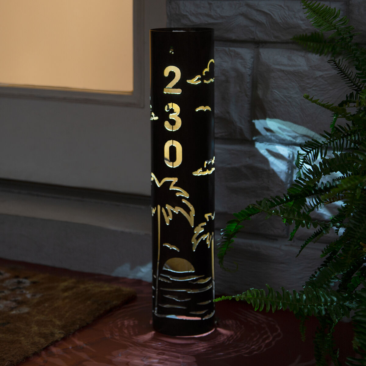 Goods Personalized SolarLit House Sign LED Address