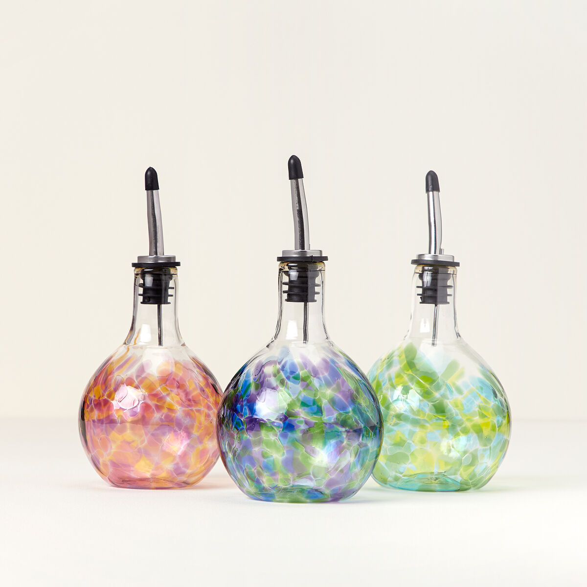 Twilight Blue - Handblown Glass Olive Oil Pourer